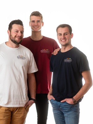 T-Shirt Logo-Stick / Herren / Tinte, Weiß, Weinrot T-Shirt Logo-Stick / Herren / Tinte, Weiß, Weinrot