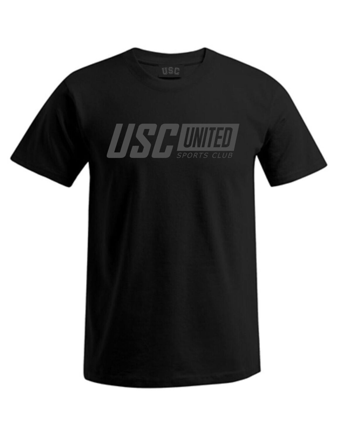 Herren T-Shirt USC Basic Logo, Farben: Schwarz/Schwarz