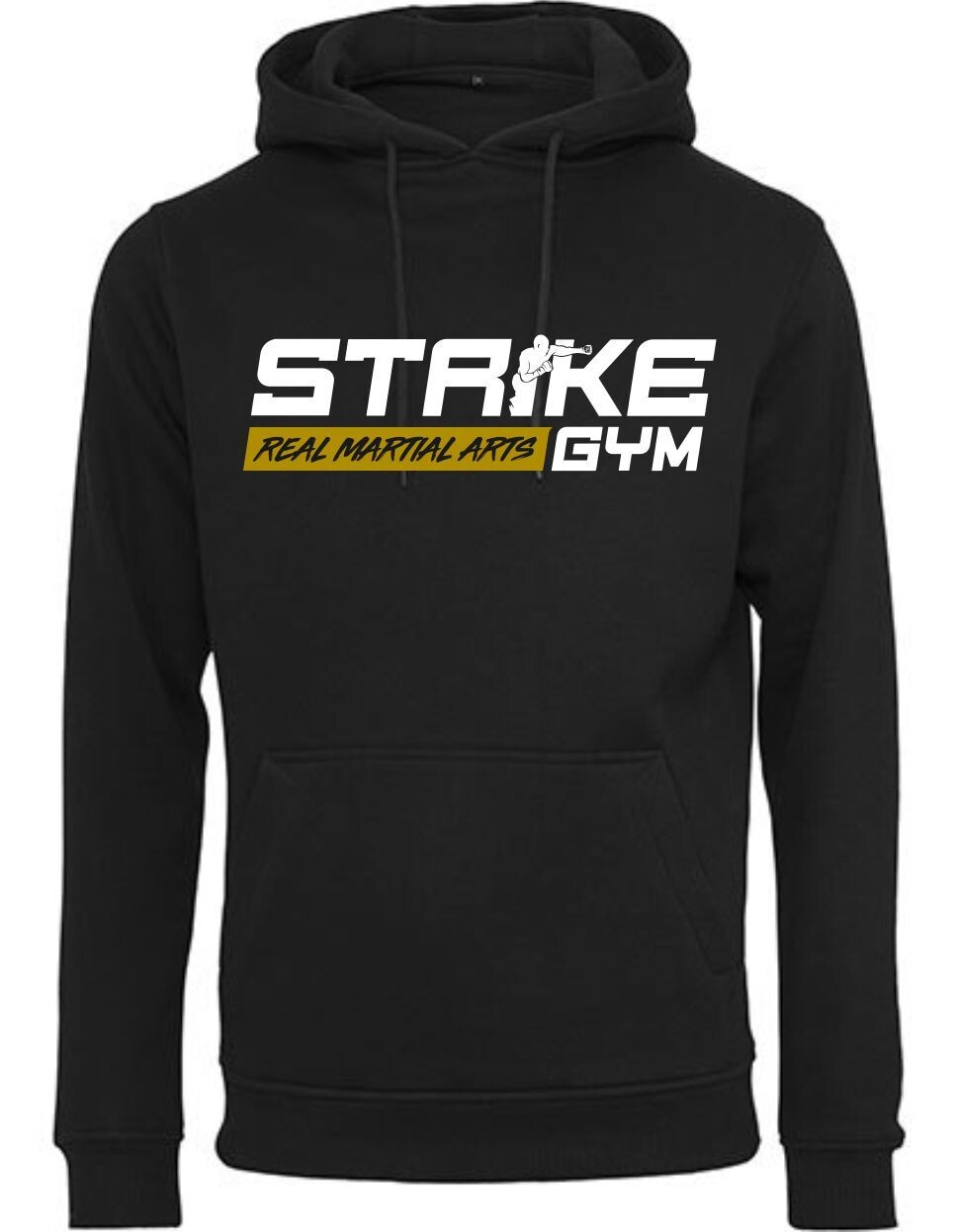 Herren Hoodie Strike Gym Basic groß, Farben: schwarz/weiss/gold