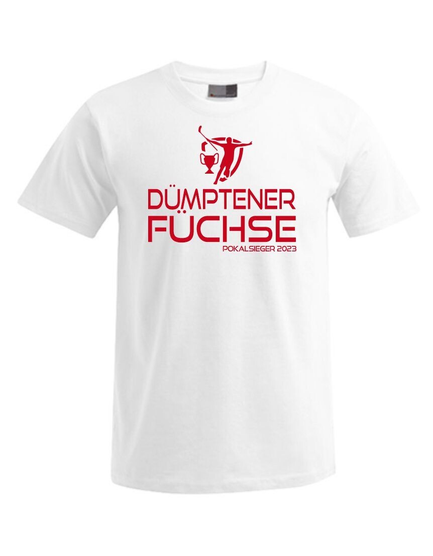 Herren T-Shirt Pokalsieger, Farben: Weiss