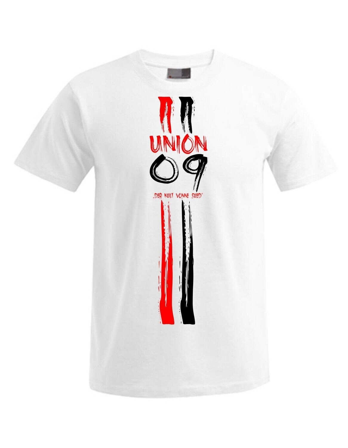 Herren T-Shirt  Union09 Stripes mitte, Farben: Weiss