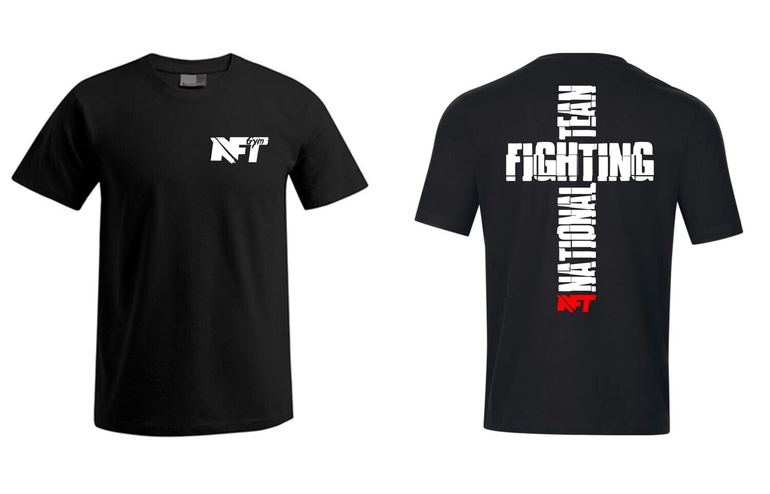 Kinder T-Shirt NFT back and front, Farben: Schwarz/Weiss