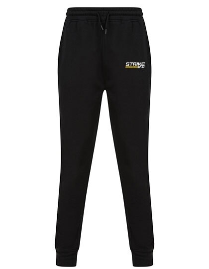 Herren Jogginghose lang Strike Gym Basic, Farben: Schwarz/Weiss