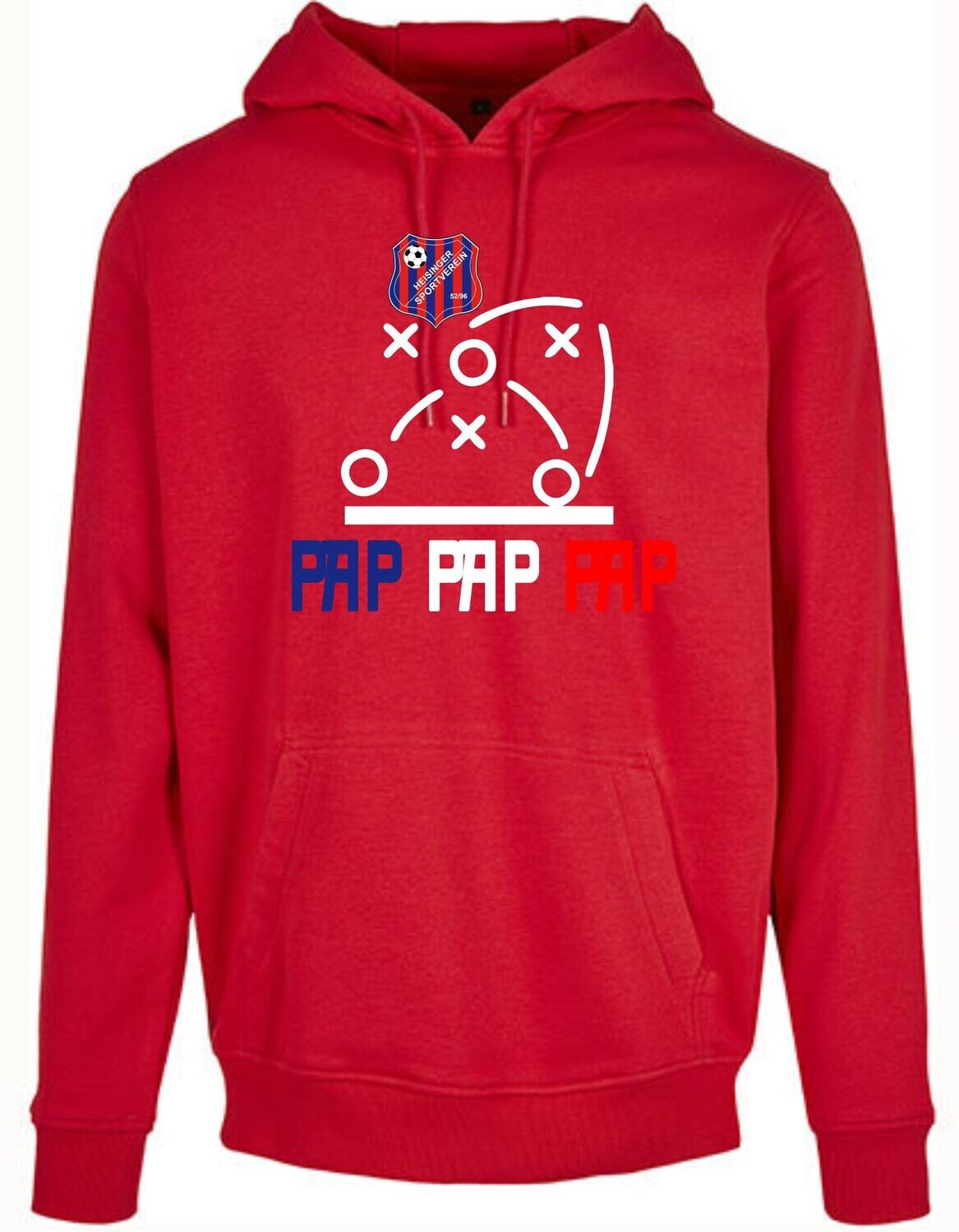 Damen Hoodie HSV PAP PAP PAP, Farben: Rot
