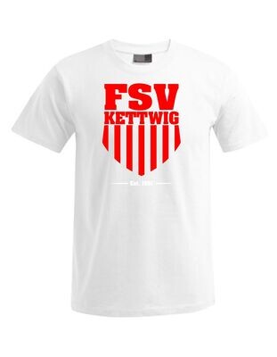 Herren T-Shirt Wappen Stripe