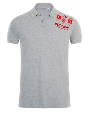 Herren Polo Schulter Logo