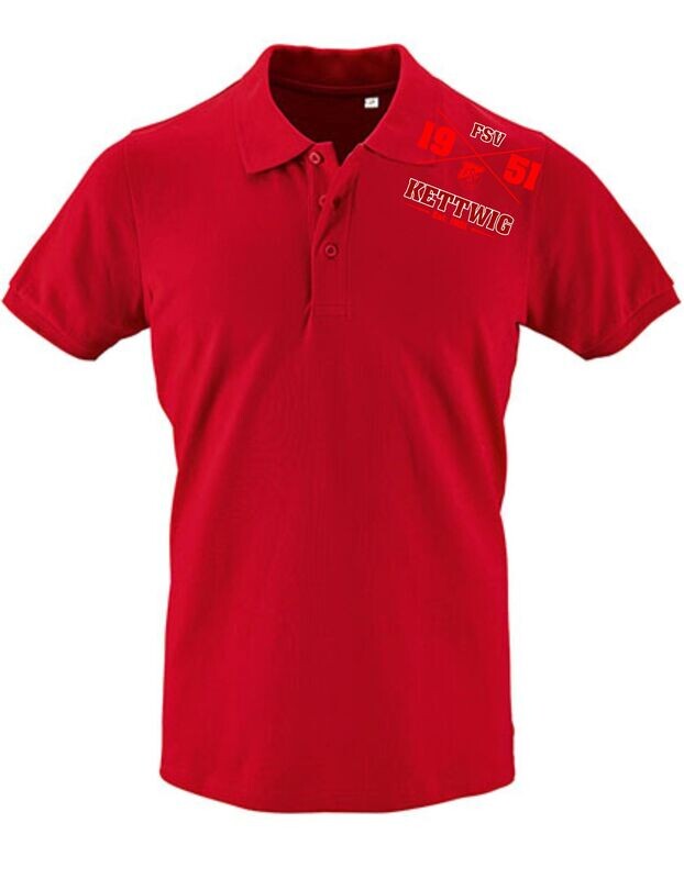 Herren Polo Schulter Logo