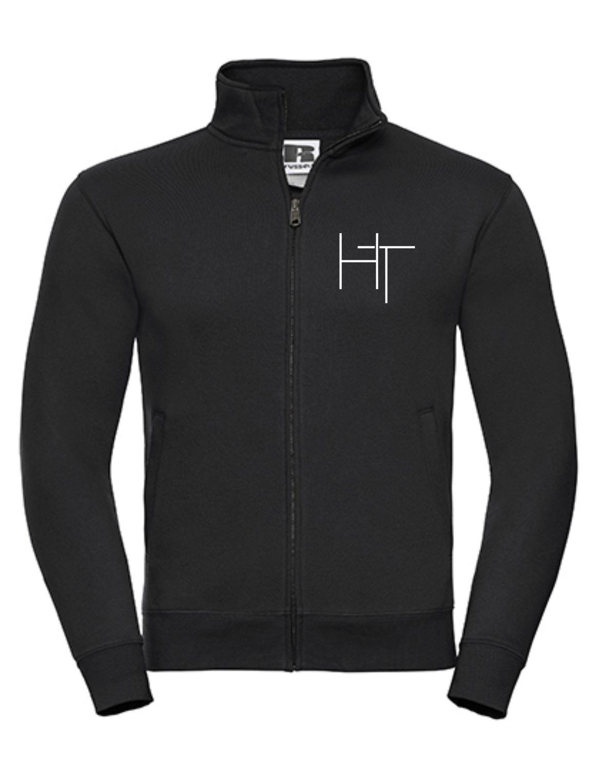 Sweat Jacke HT klein, Farbe: schwarz/weiss