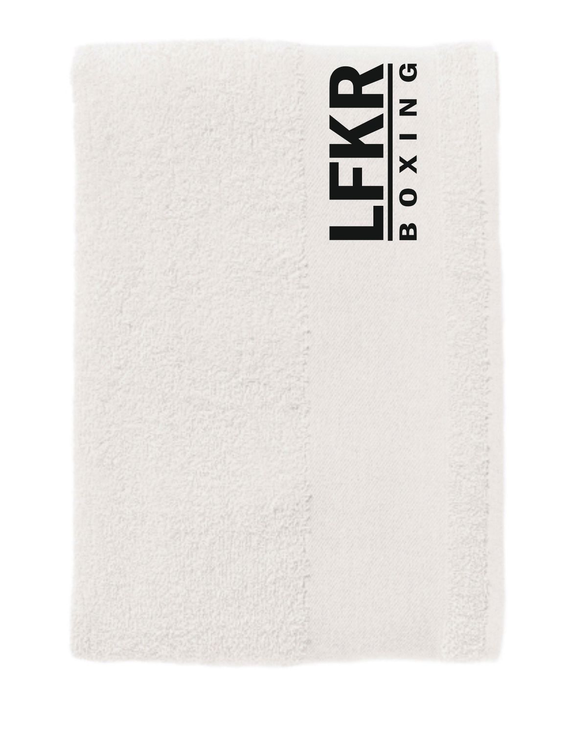 Handtuch LFKR, Farben: weiss/schwarz