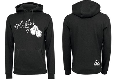 Hoodie Lafkiri Schrift Handschuh