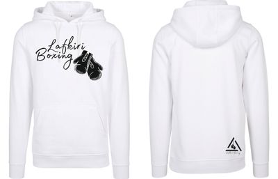 Hoodie Lafkiri Schrift Handschuh