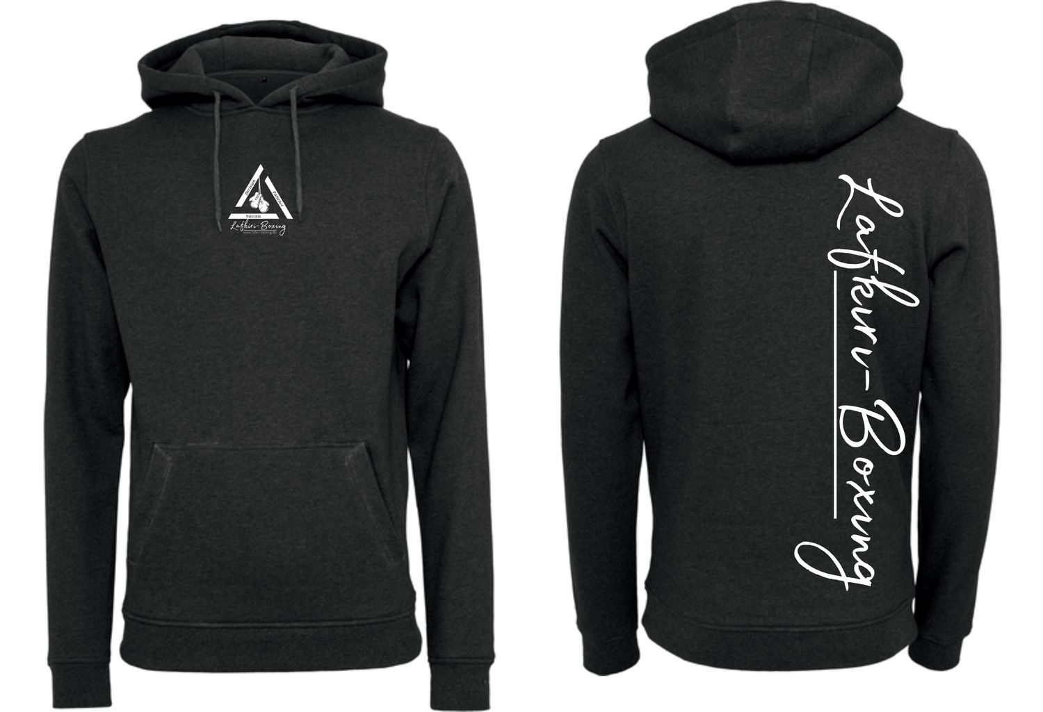 Hoodie Lafkiri Logo klein, Farben: schwarz/weiss