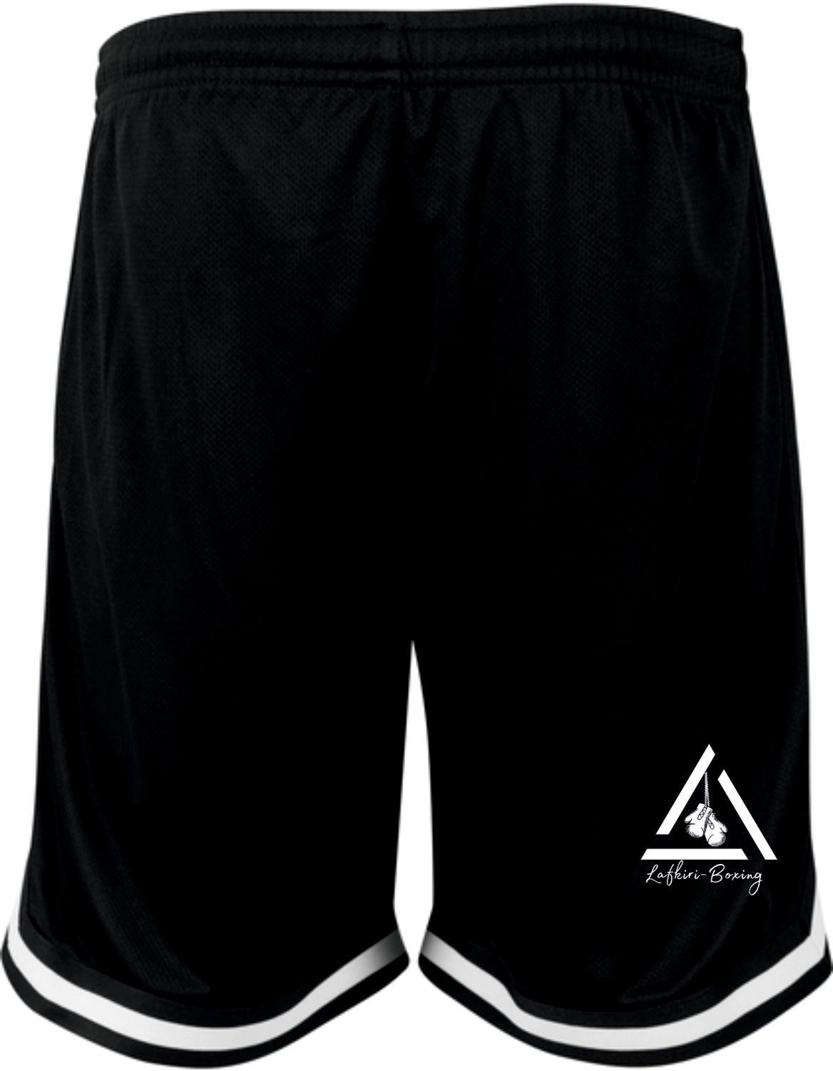 Herren Short 2 Tone Lafkiri Logo klein, Farben: Schwarz/Weiss