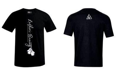 T-Shirt Lafkiri Schrift Handschuh