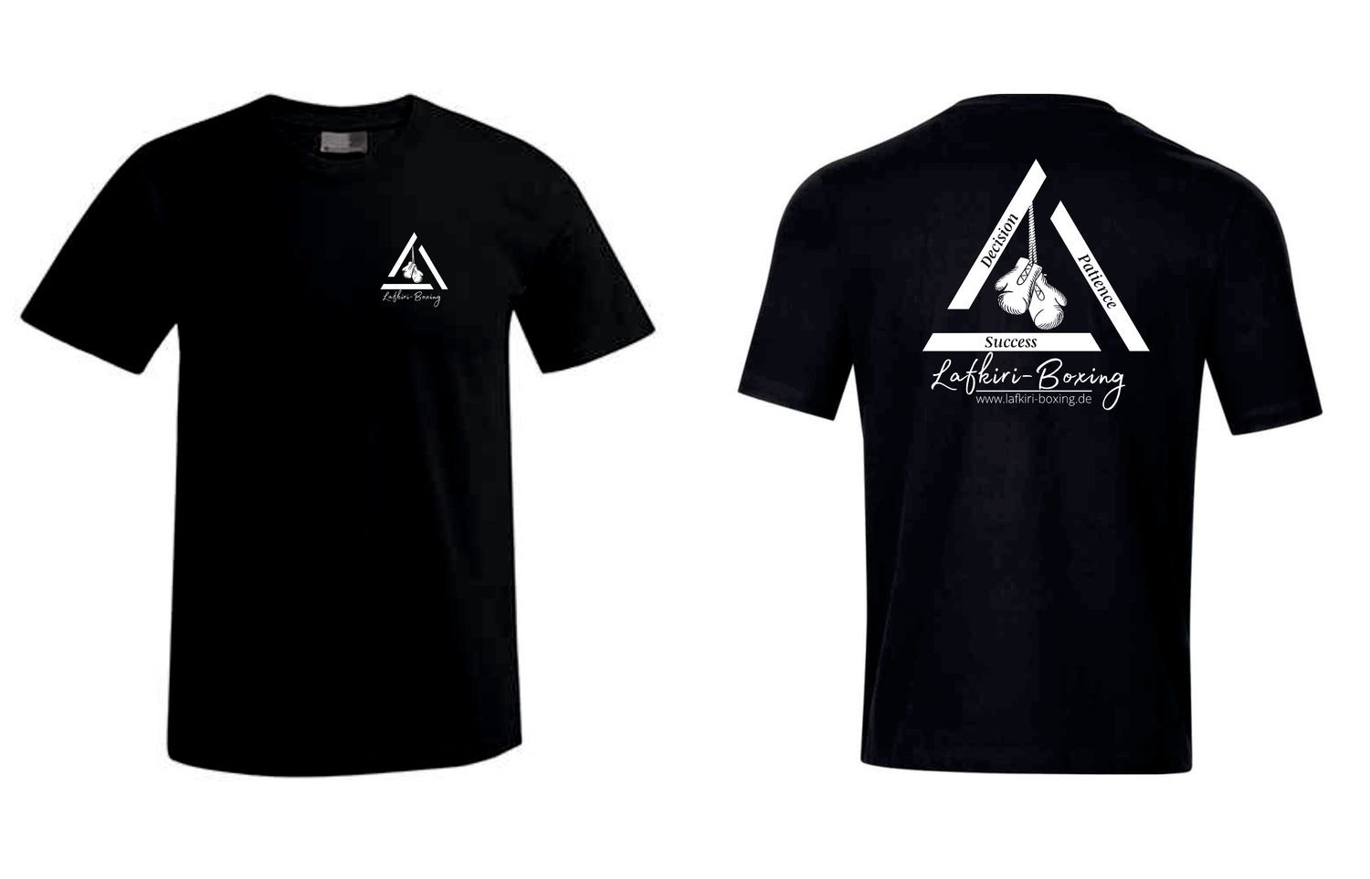 T-Shirt Lafkiri Logo, Farben: schwarz/weiss