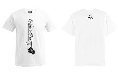T-Shirt Lafkiri Schrift Handschuh