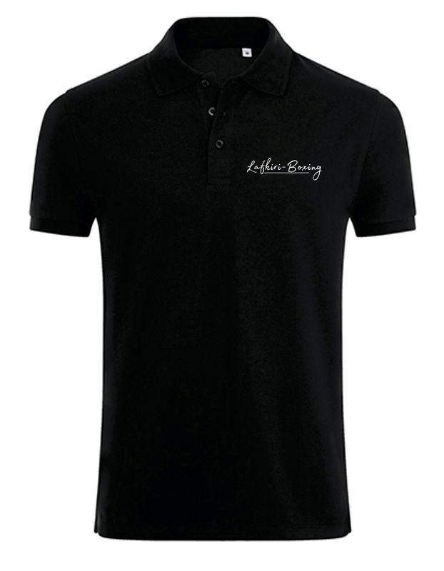 Herren Polo Lafkiri Schrift klein