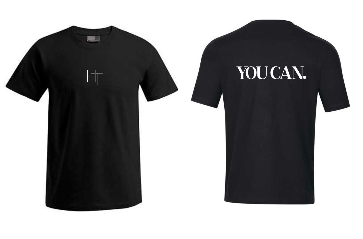 Heavy Oversize Tee YOU CAN, Farben: Schwarz/Weiss