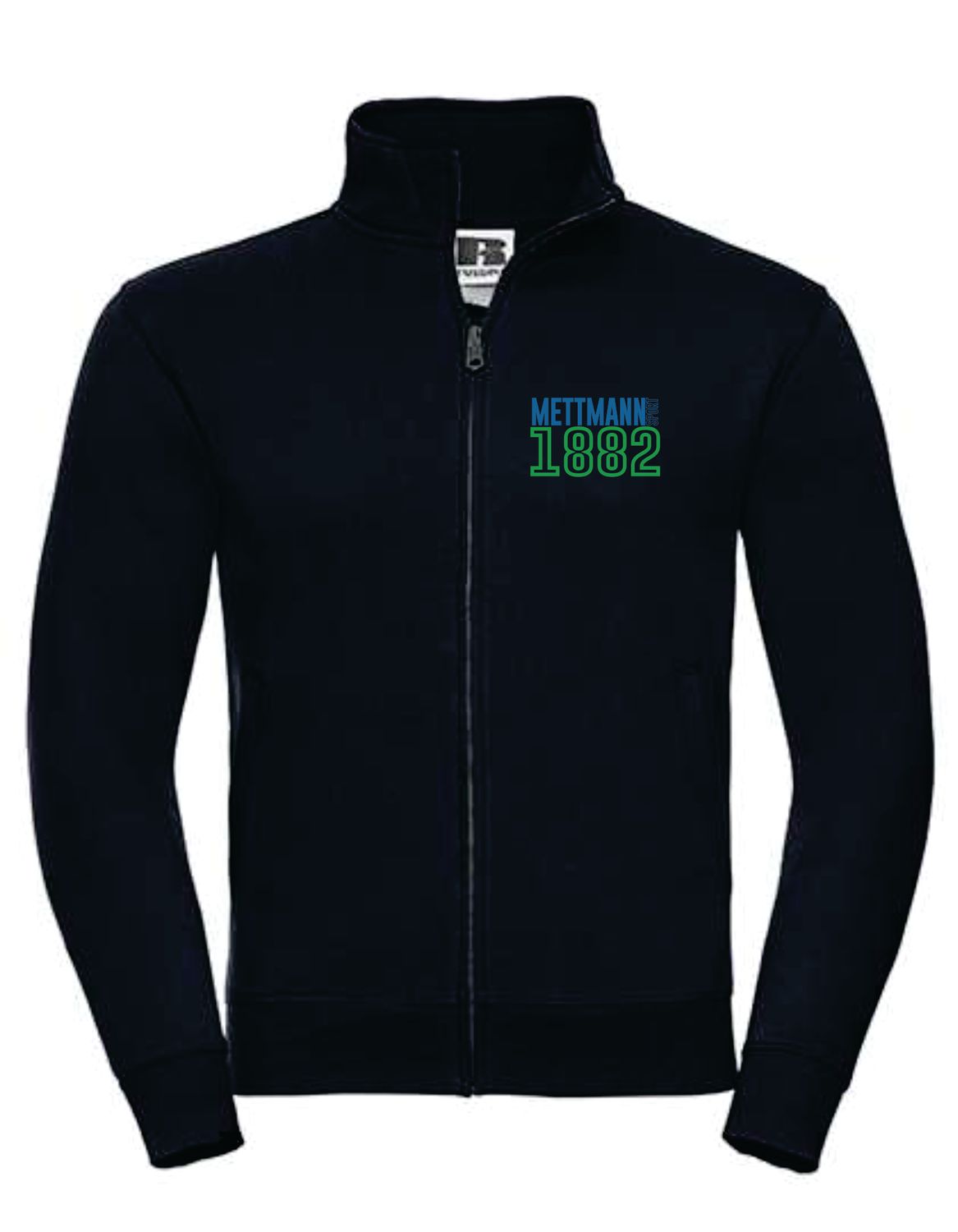 Mettman Sport Sweat Jacke 1882, Farbe: Black