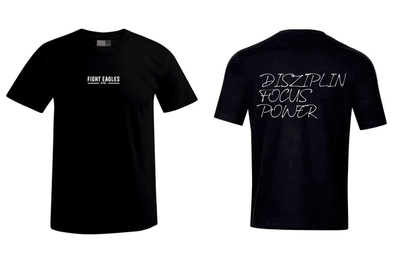 Fight Eagles T Shirt Front &amp; Back