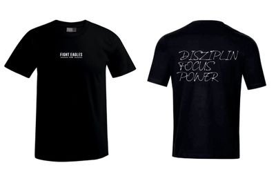 Fight Eagles T Shirt Front &amp; Back