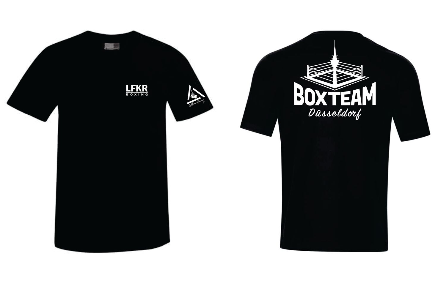 T-Shirt Lafkiri Boxteam Düsseldorf II, Farben: schwarz/weiss