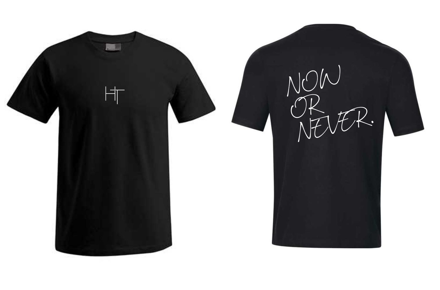 Hightower Heavy Oversize Tee Now or Never, Farben: Schwarz/Weiss