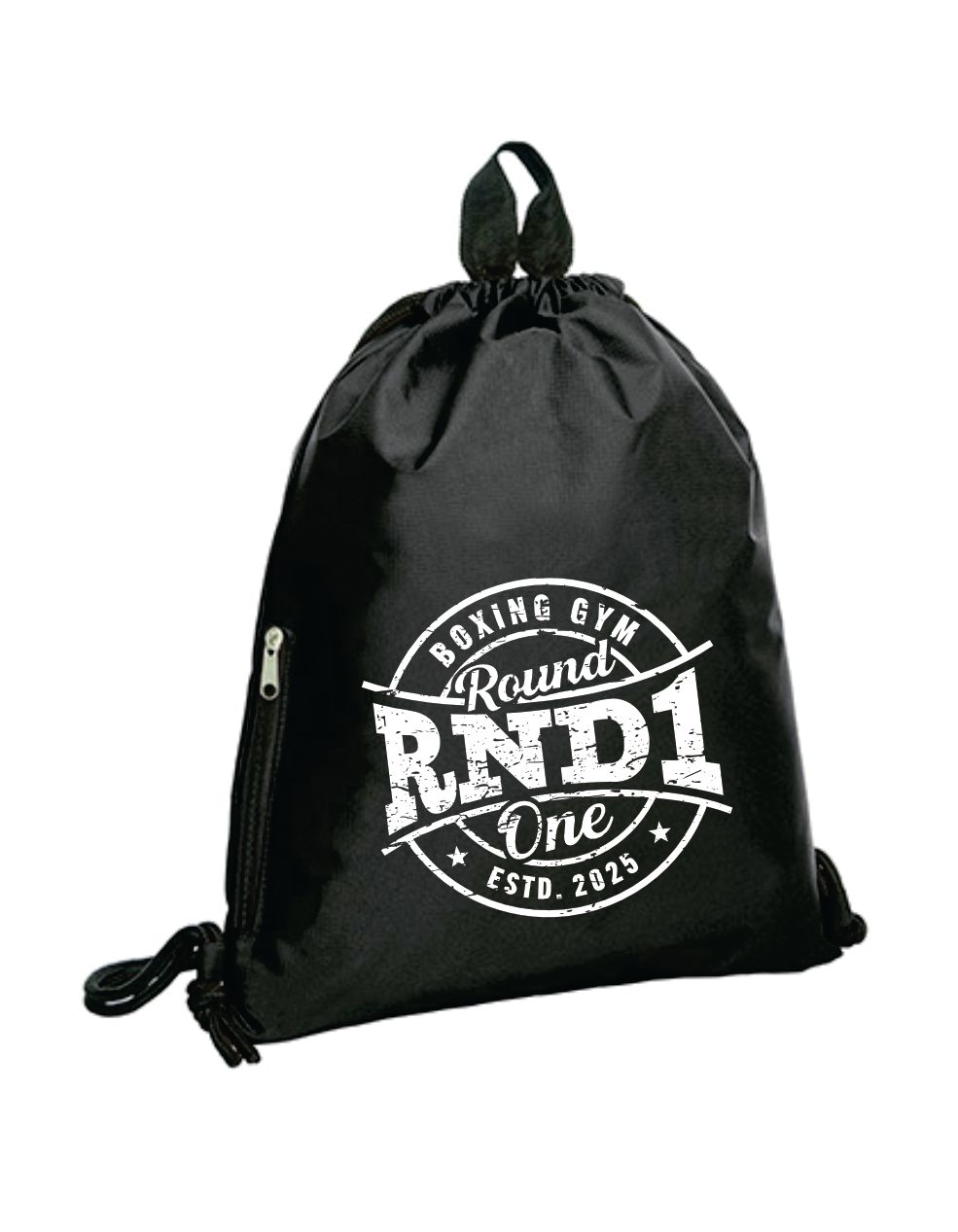 RND1 Zuziehbeutel Basic, Farben: schwarz/weiss