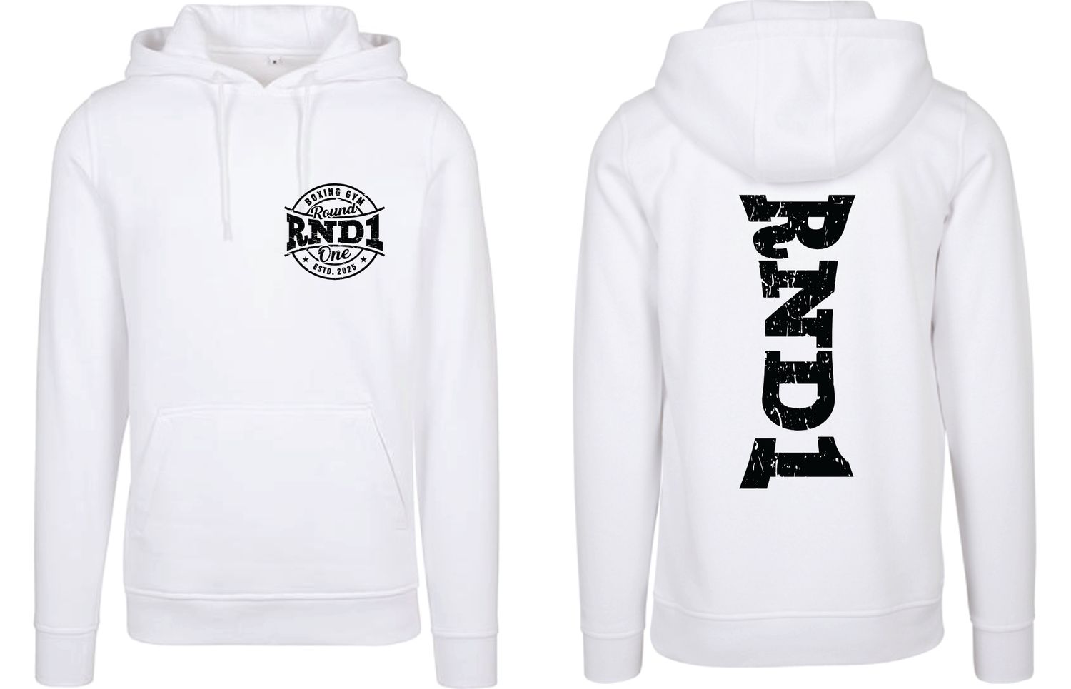RND1 Hoodie RND1 Back, Farben: Weiss