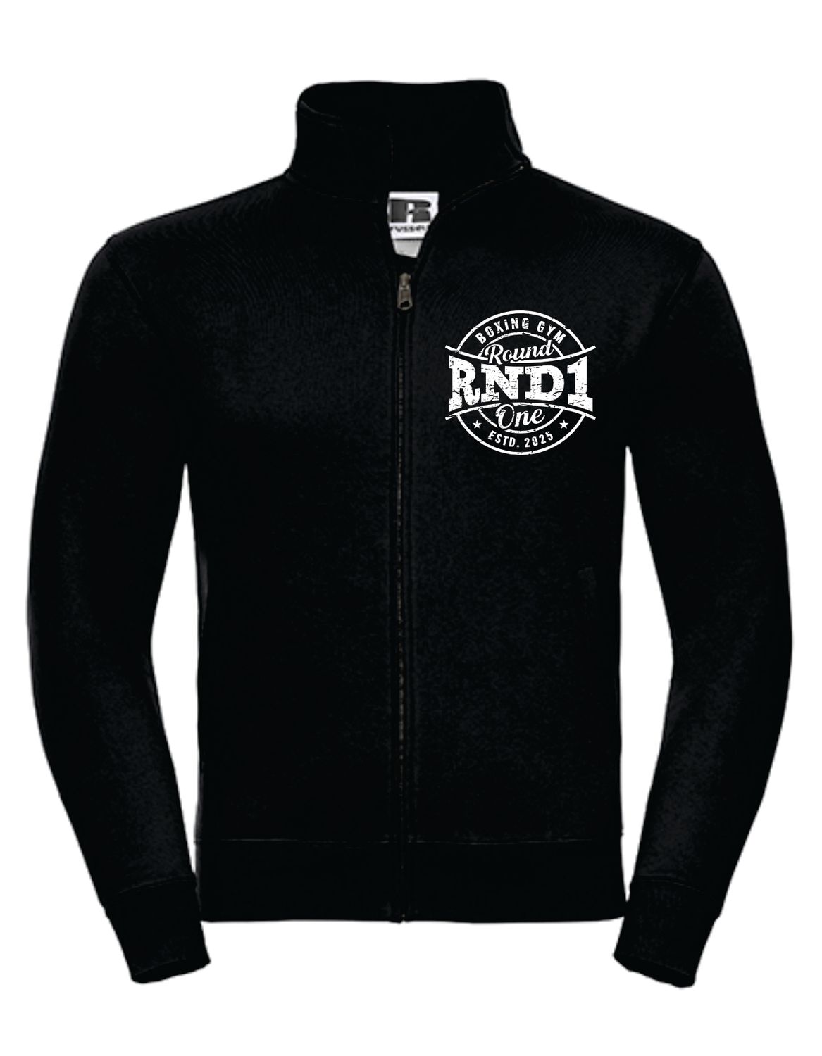RND1 Sweat Jacke Basic, Farbe: schwarz/weiss
