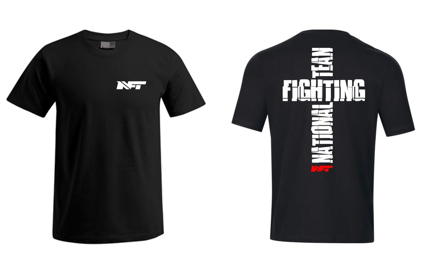 Kinder T-Shirt NFT back and front, Farben: Schwarz/Weiss