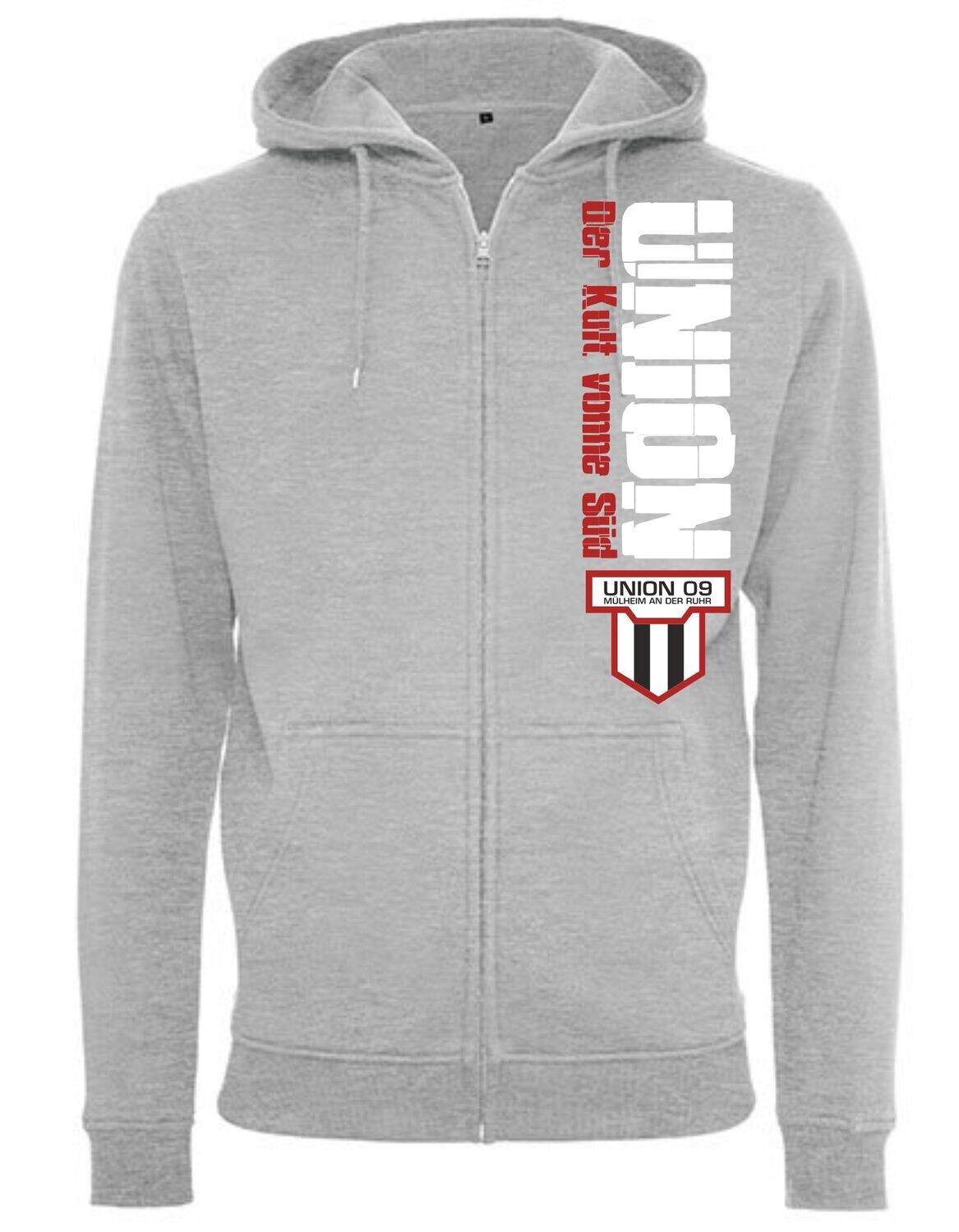 Union 09 Zipper Hoodie UNION Senkrecht, Farbe: Grau