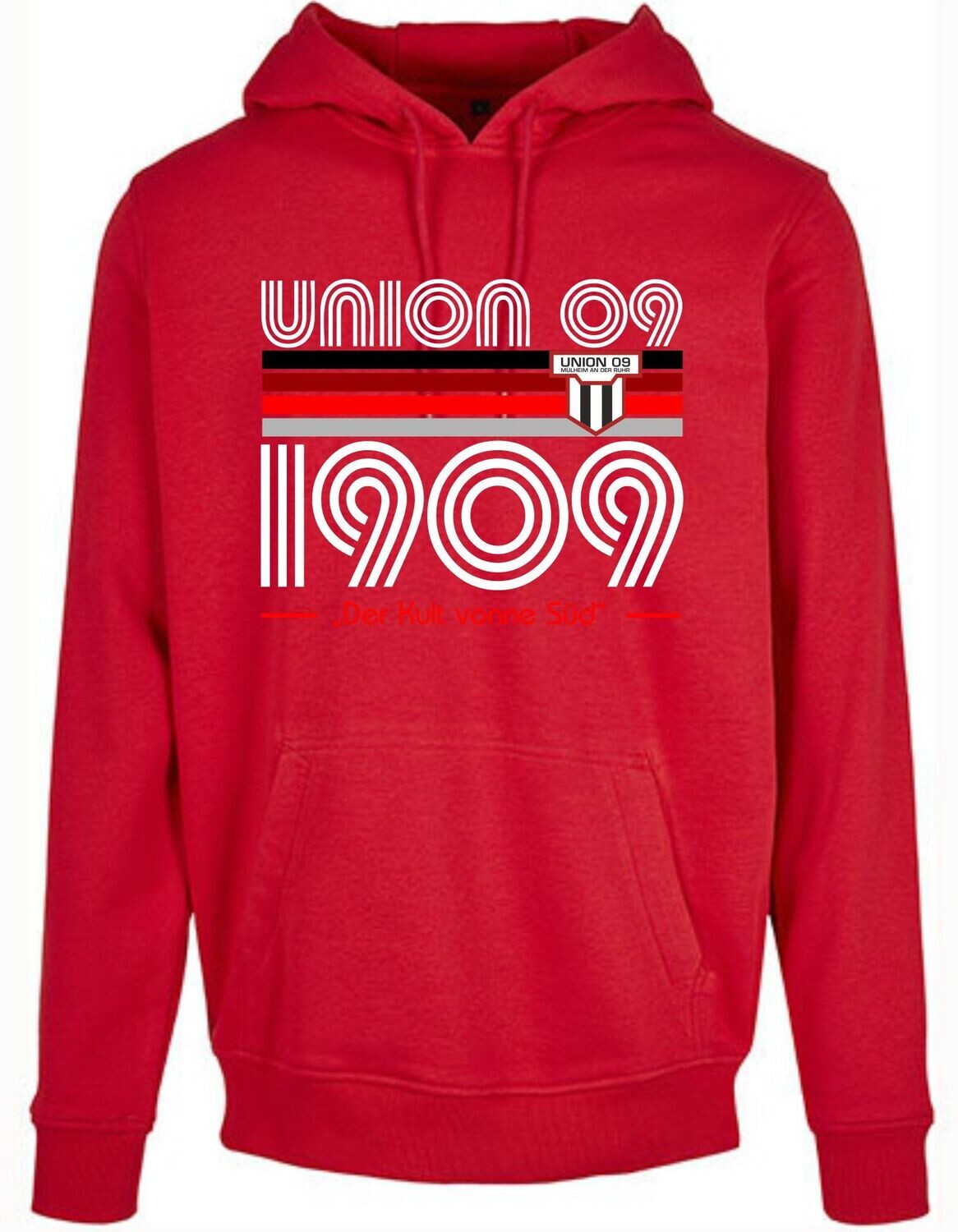 Union 09 Herren Hoodie  Old School, Farben: Rot
