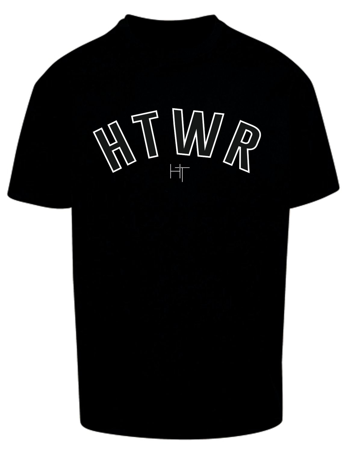 HT Heavy Oversize Tee HTWR, Farben: Schwarz/Weiss