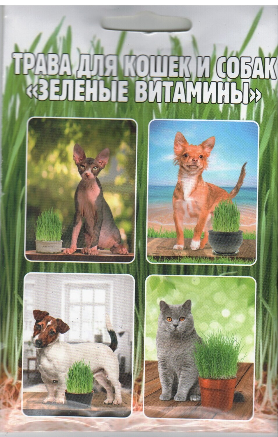 Трава для кошек и собак "Зеленые витамины"