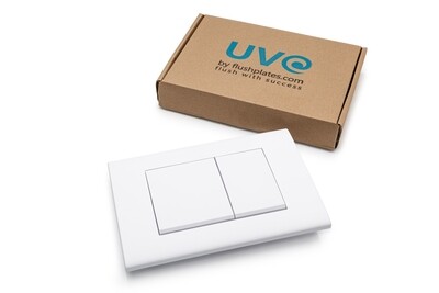 Matt White Flush Plate for Geberit Sigma Cistern