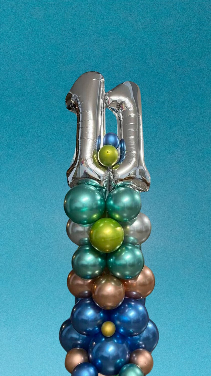 NUMBER COLOUMN AIR-FILLED BALLOONS