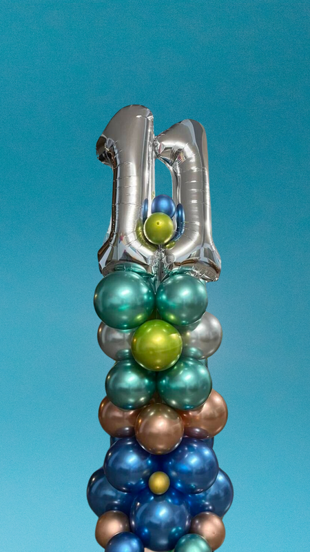 NUMBER COLOUMN AIR-FILLED BALLOONS