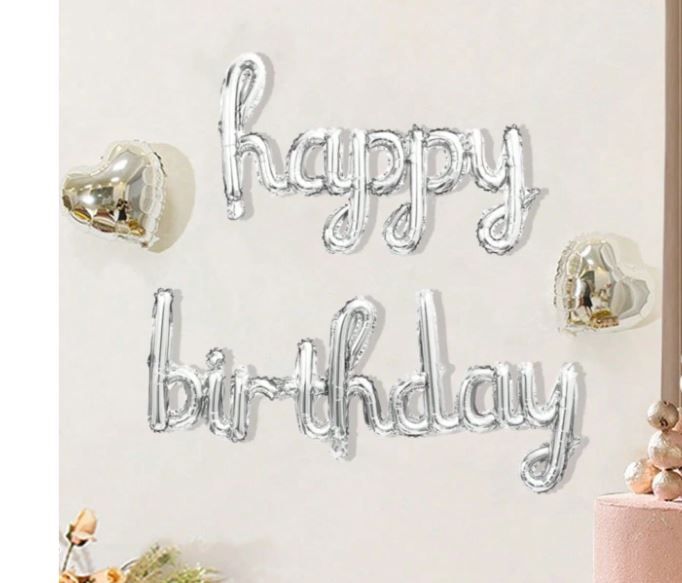FOIL BALLOON BIRTHDAY LETTER BANNER