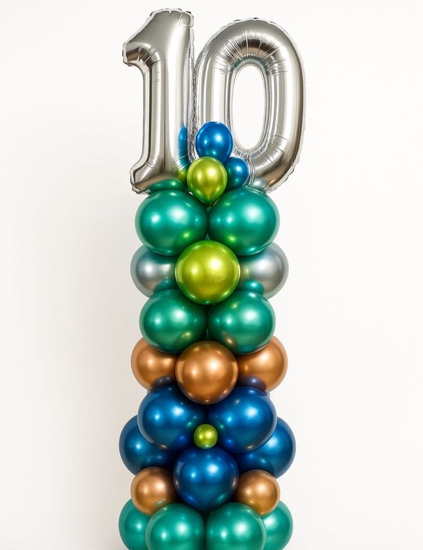 NUMBER COLOUMN AIR-FILLED BALLOONS