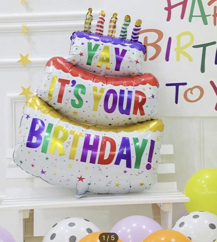 HELIUM BIRTHDAY CAKE BALLOON