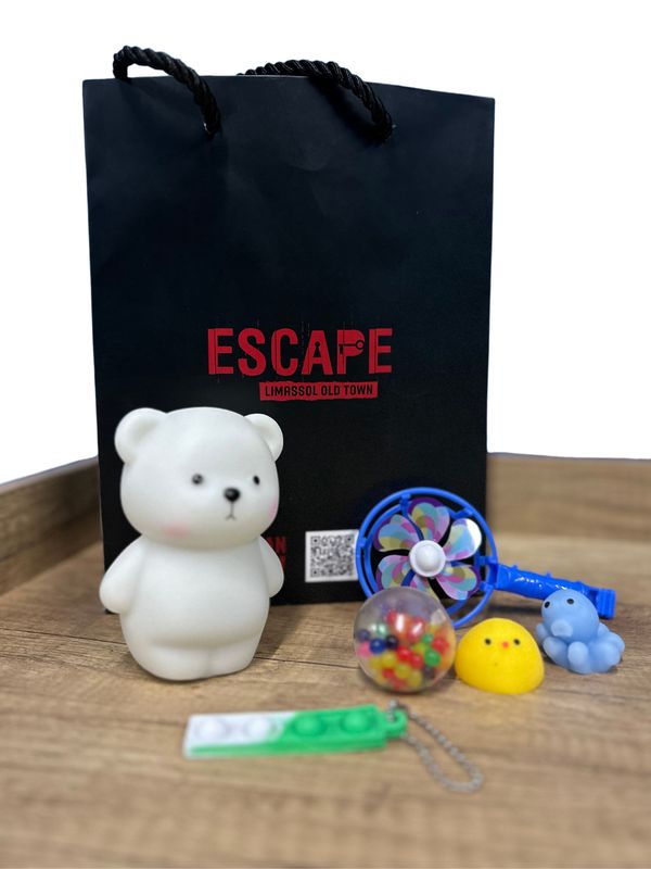 GIFT BAG WITH RANDOM BED TEDDY LAMP