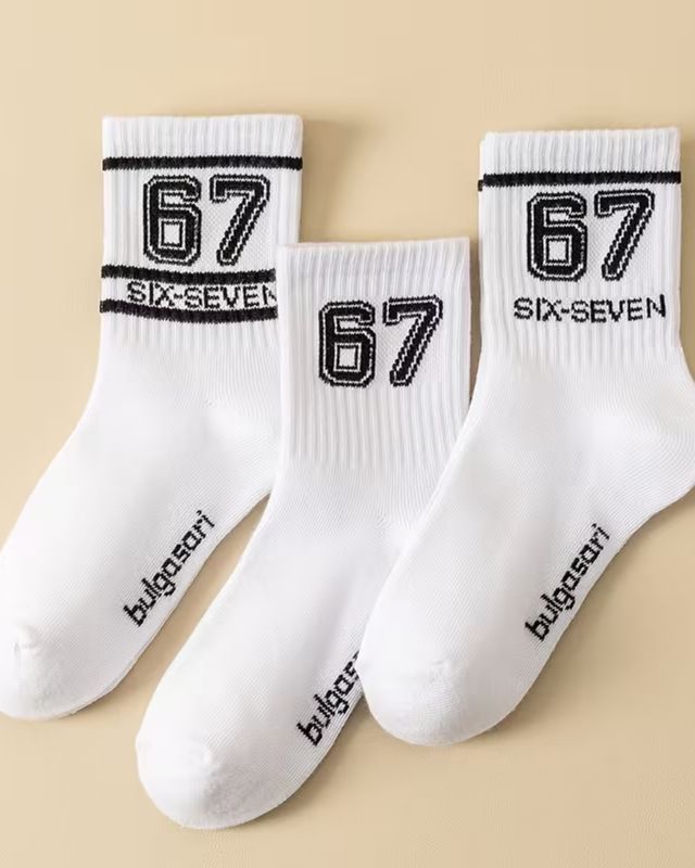 Three Pairs of White Ankle Socks for Boys And Girls