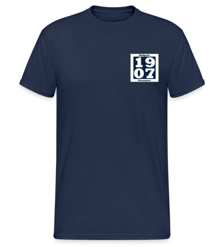 T-Skjorte - 1907 liten logo - Blå