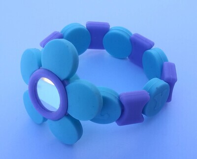 Lavender & Blue Letter Bead bracelet