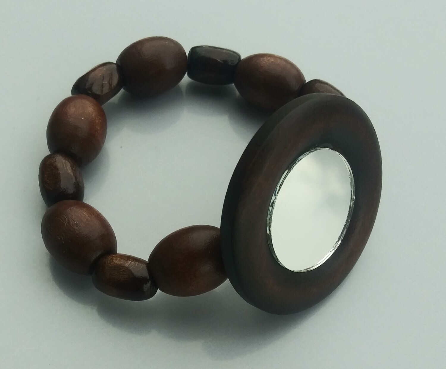 Large Round Wood bracelet
