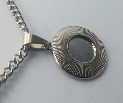 Small poker chip necklace