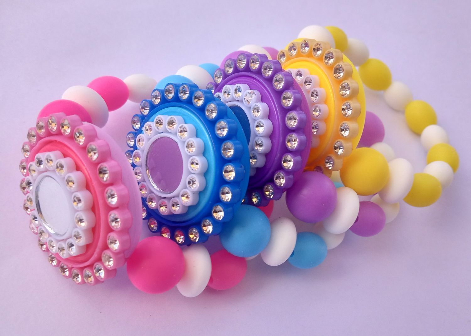 Double Sparkly Mirror Bracelet