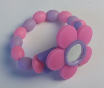 Two Tone Mirror Flower Bracelet