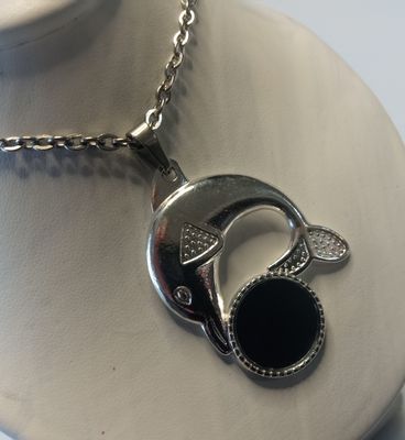 Dolphin Mirror Necklace